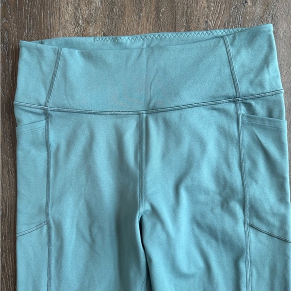 Victoria’s Secret Leggings with pockets. Women’s size 14, green in color. - Picture 2 of 7